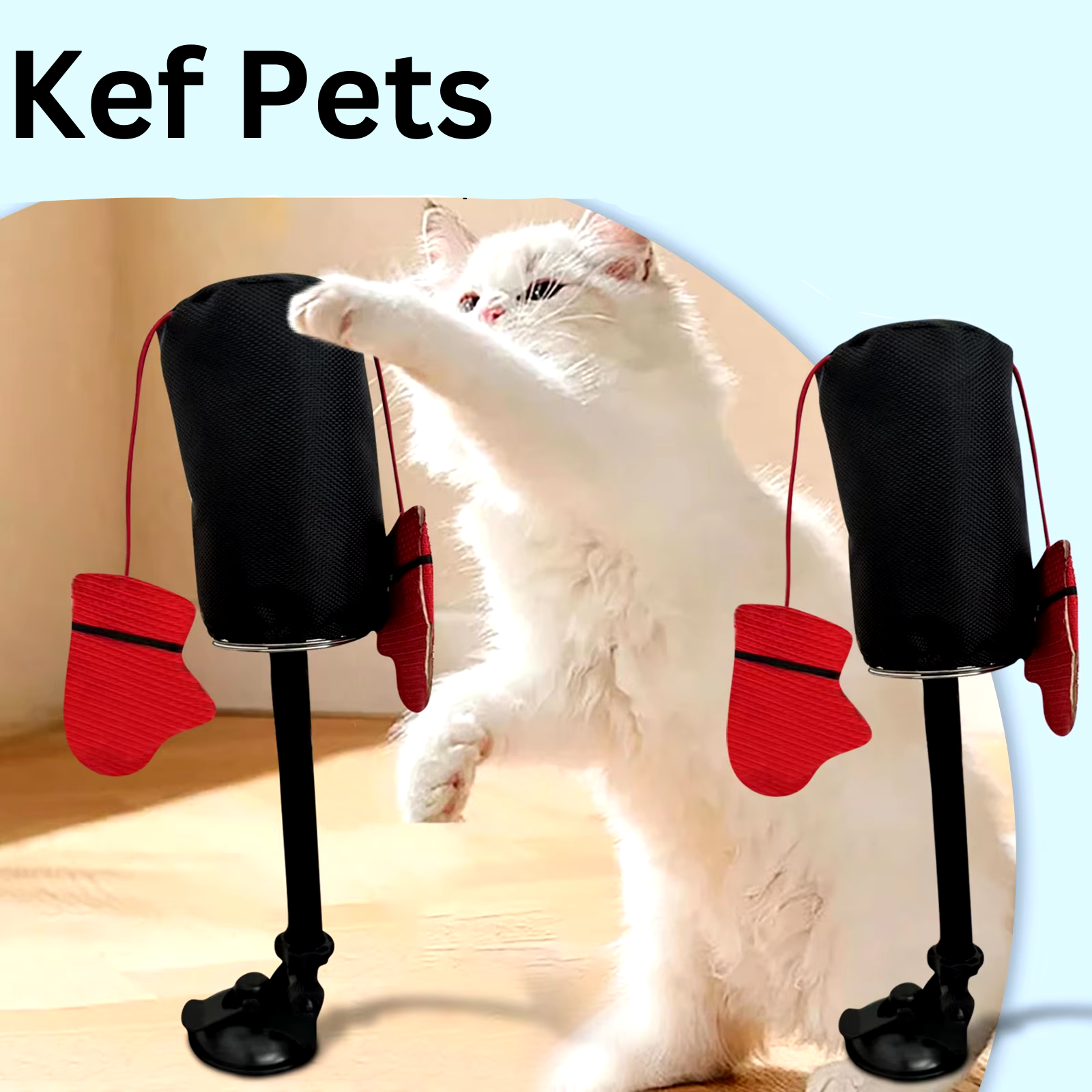 צעצוע אגרוף אינטראקטיבי לחתול עם קאטניפ – לשמור את החתול פעיל ומרוצה!